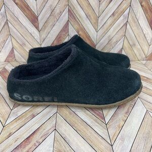 Sorel Youth Lanner‎ Ridge II Slipper Moccasin Black Suede Size 1